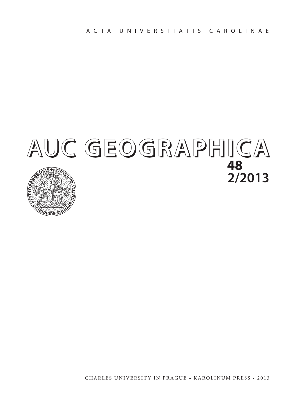 Geographicageographica 48 2/2013