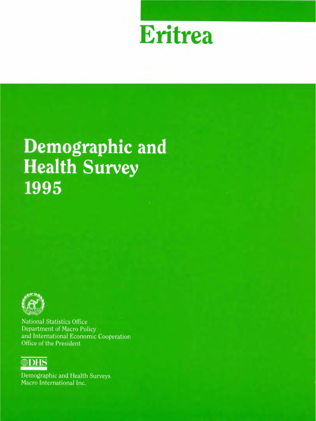 Eritrea Demographic and Health Survey 1995 [FR80]