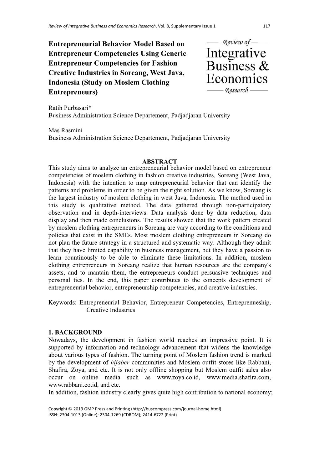 Review of Integrative Business and Economics Research, Vol