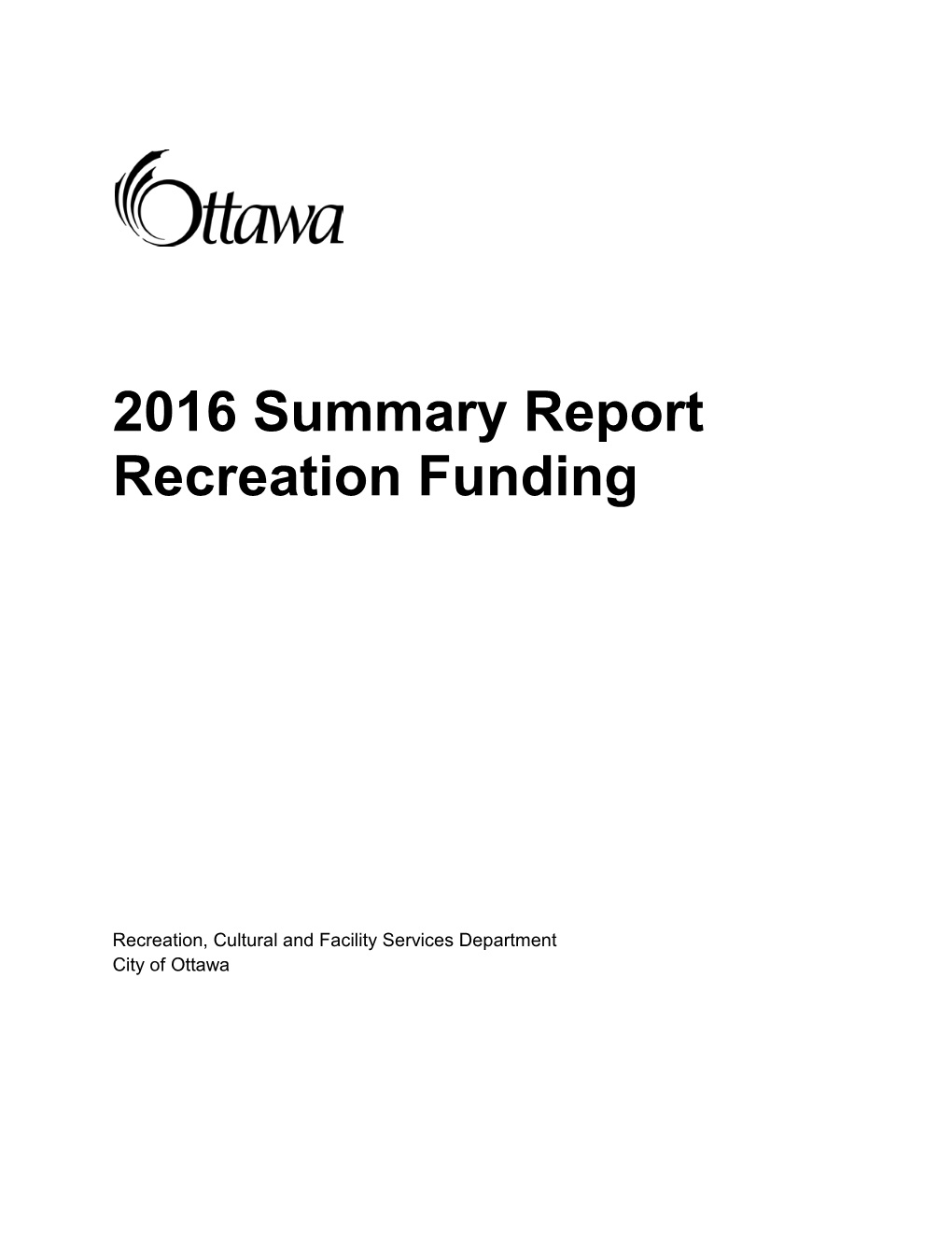 Recreation Funding