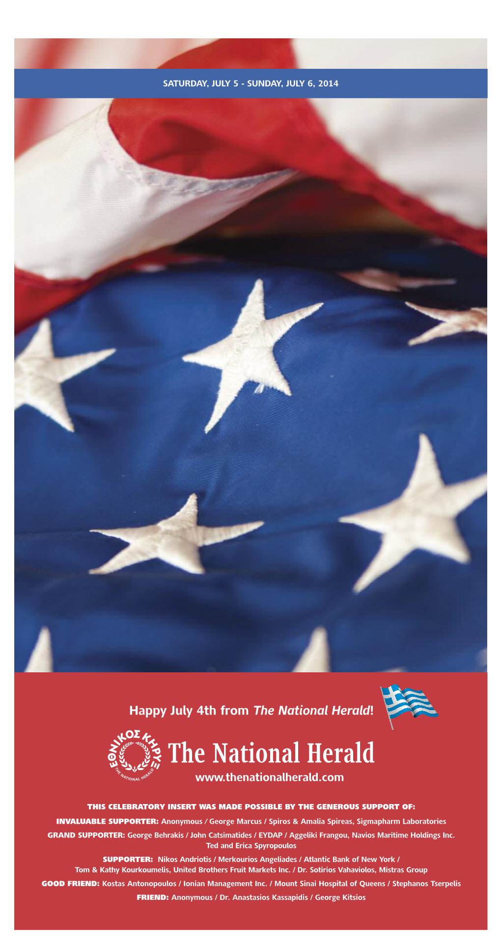 Happy July 4Th from the National Herald ! the National Herald