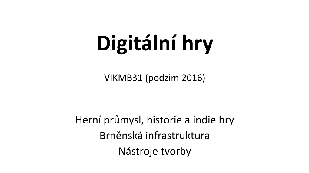 Digitální Hry