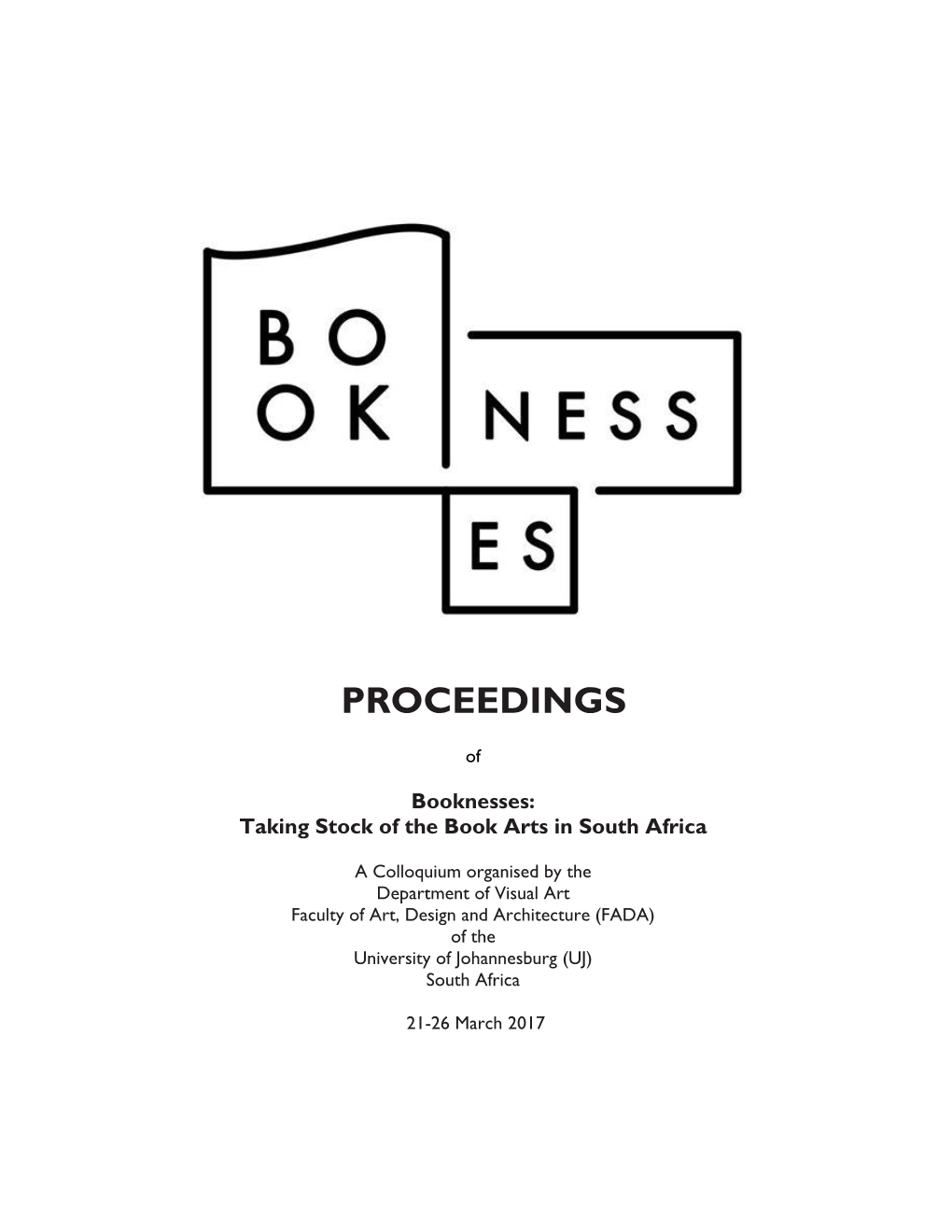 Booknesses Colloquium Proceedings
