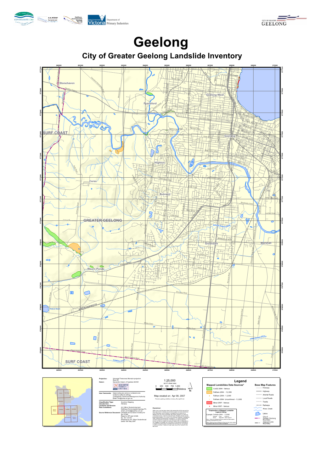 City of Greater Geelong Landslide Inventory