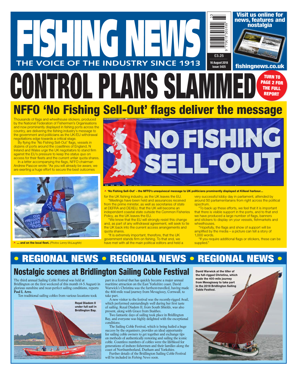 NFFO 'No Fishing Sell-Out' Flags Deliver the Message