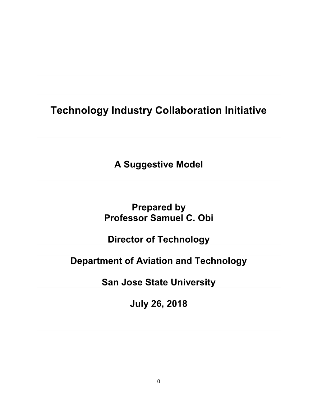 Technology Industry Collaboration Initiative