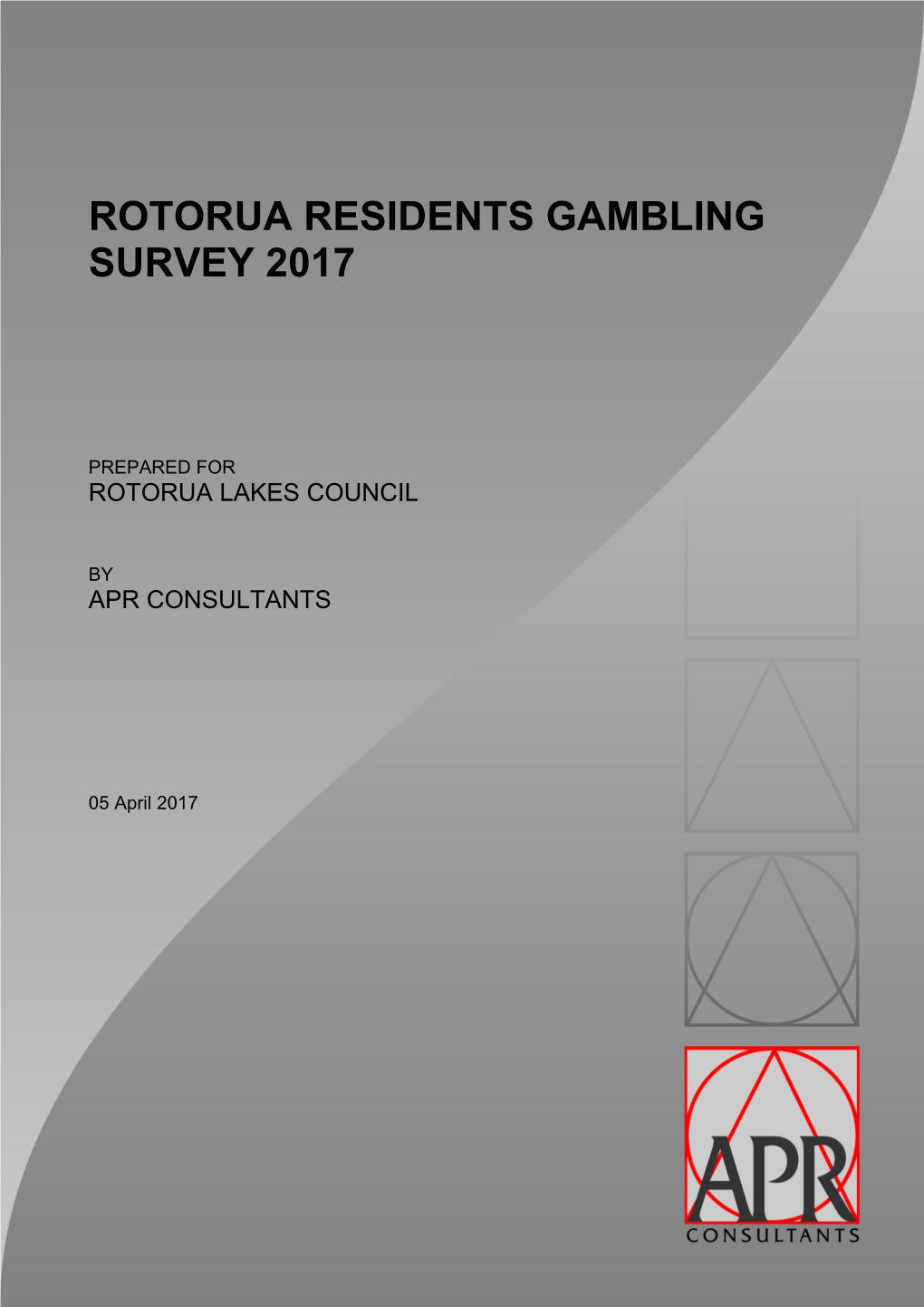 Rotorua Residents Gambling Survey 2017