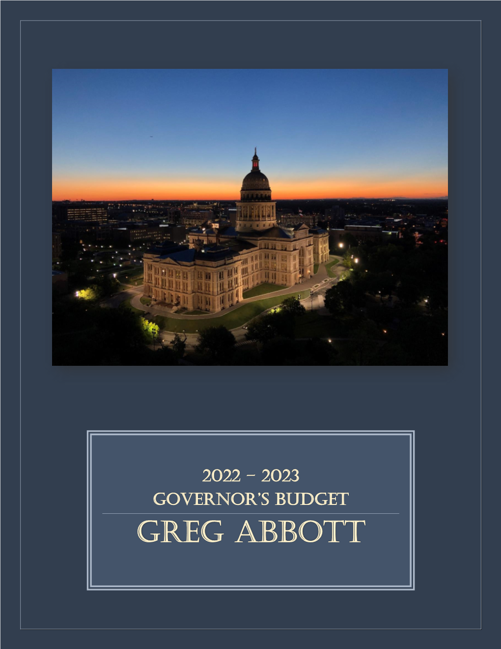 Governor's Budget 2022-2023