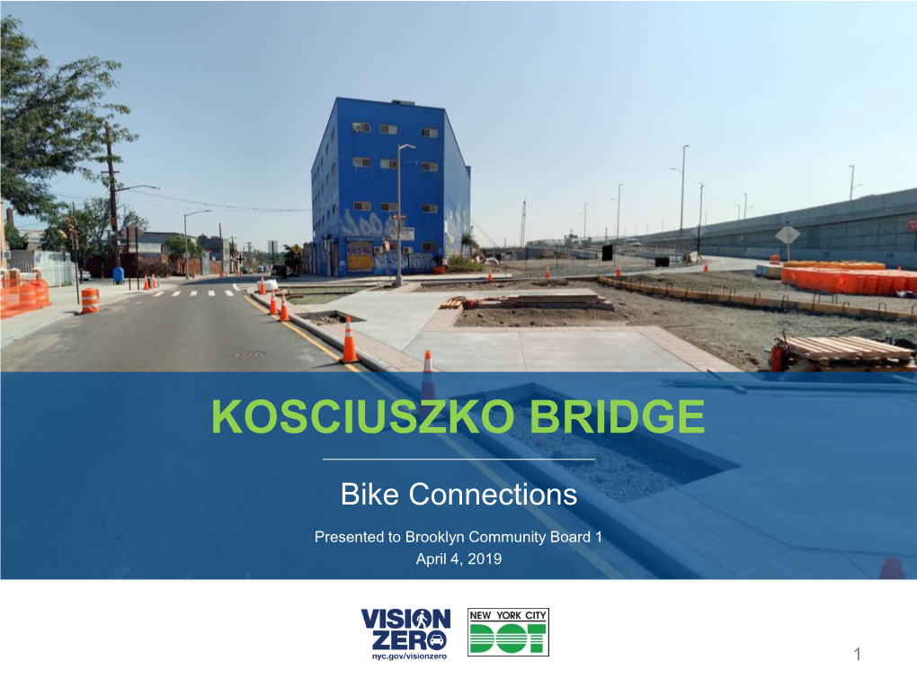 Kosciuszko Bridge Bike Connections