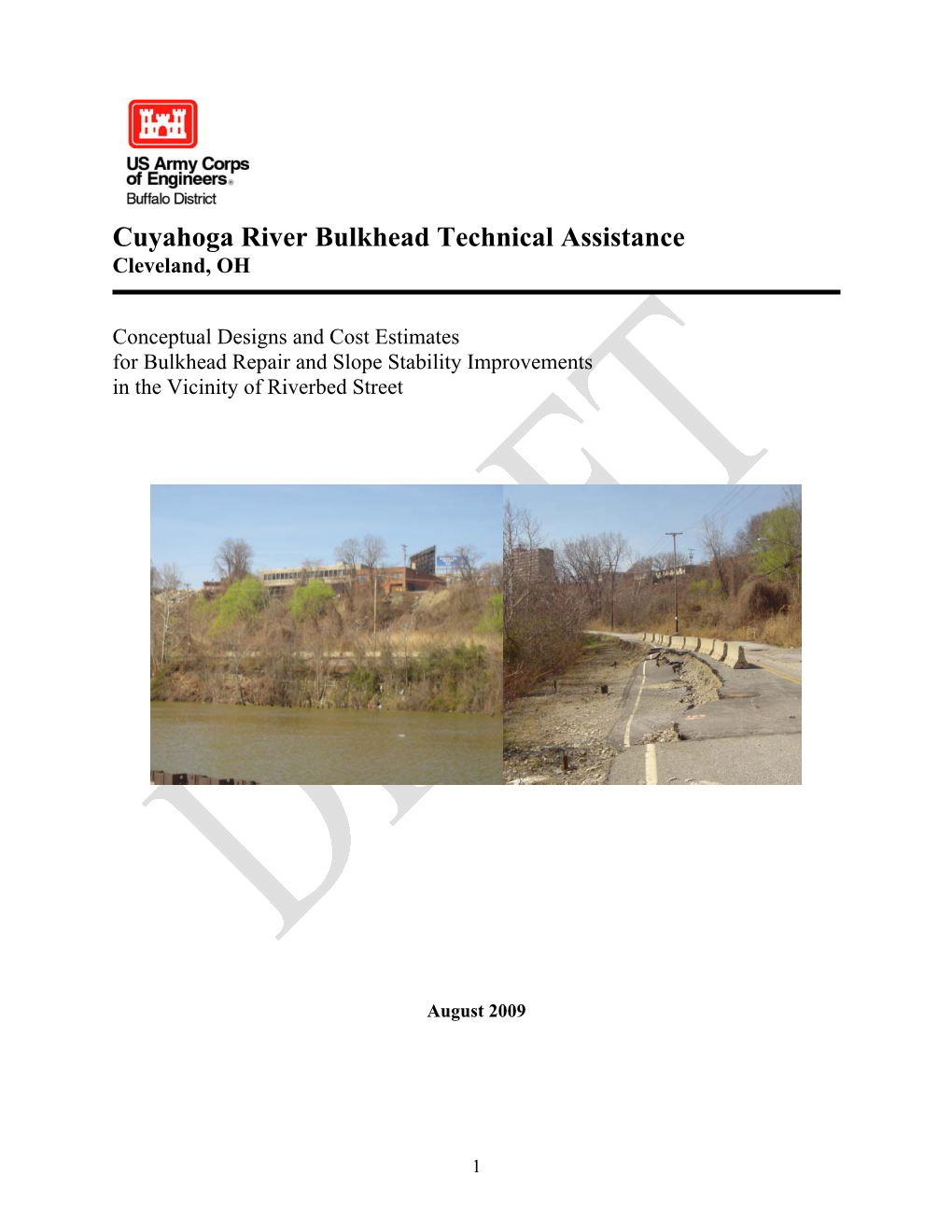 Cuyahoga River Bulkhead Technical Assistance Cleveland, OH