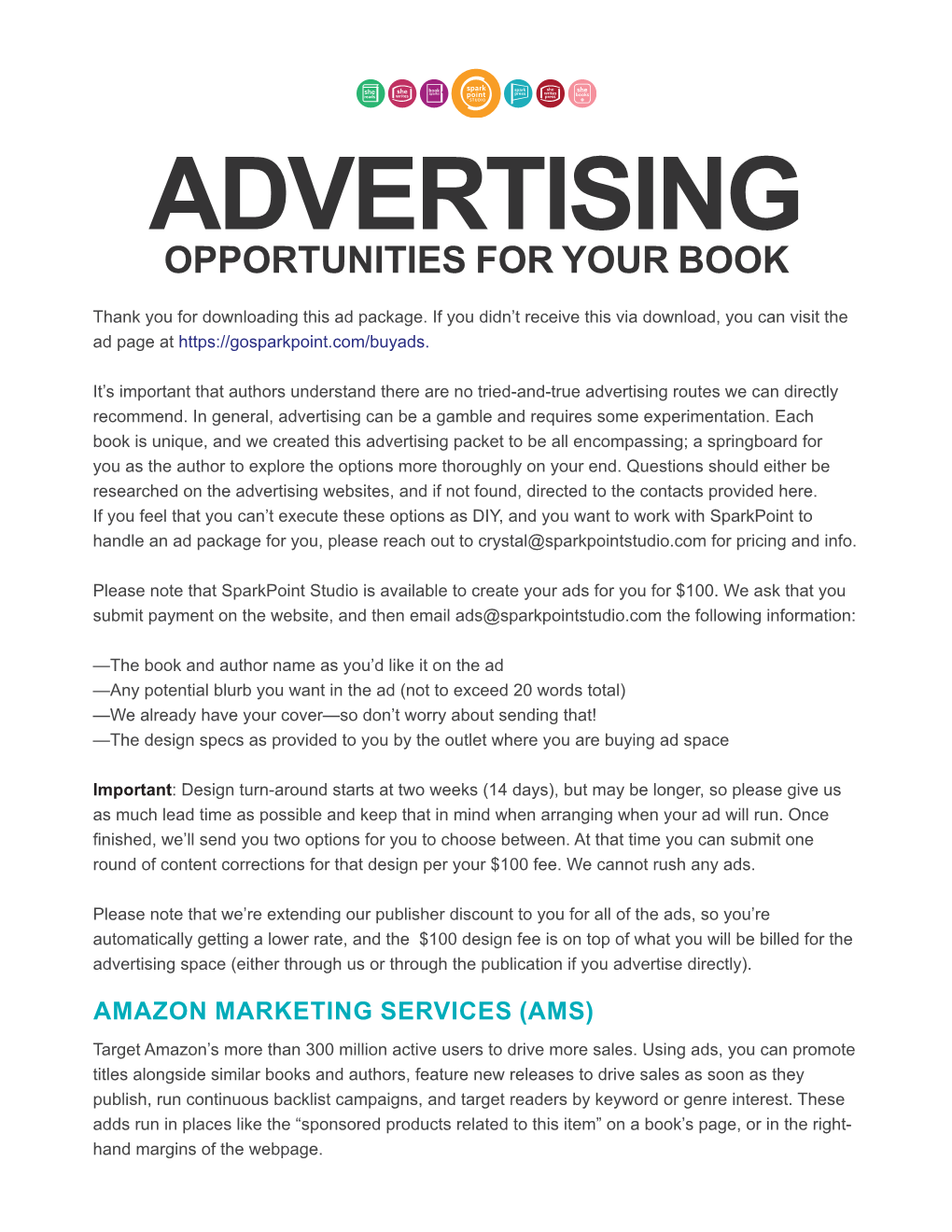 Advertising Opportunities for Your Book