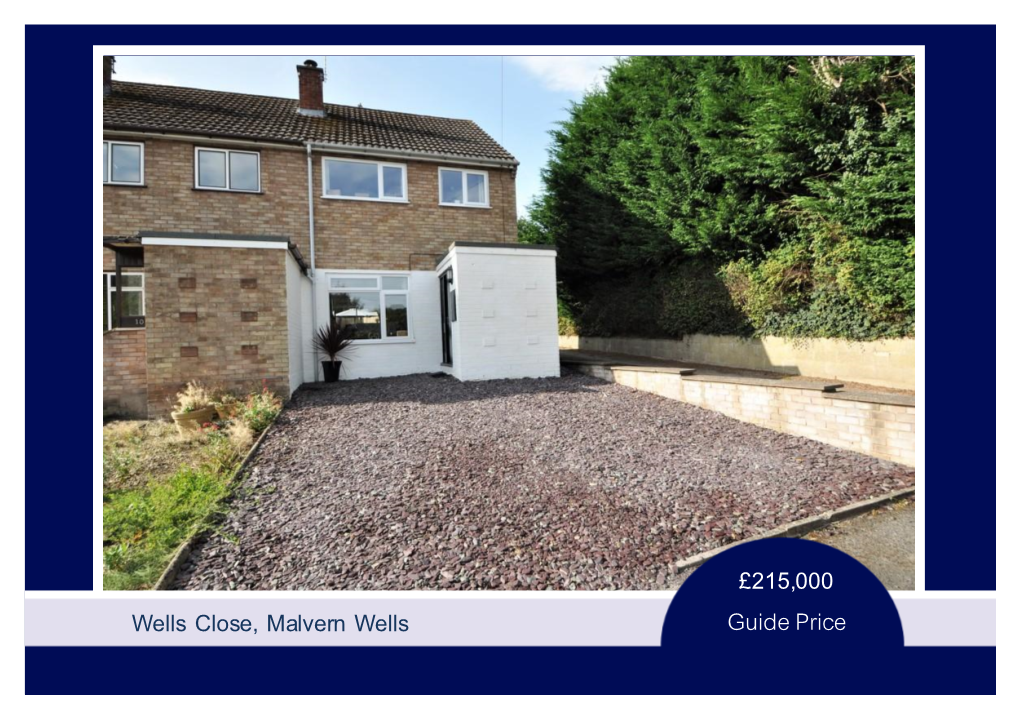 £215,000 Guide Price Wells Close, Malvern Wells