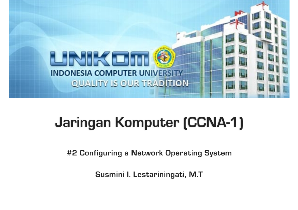 Jaringan Komputer (CCNA-1)