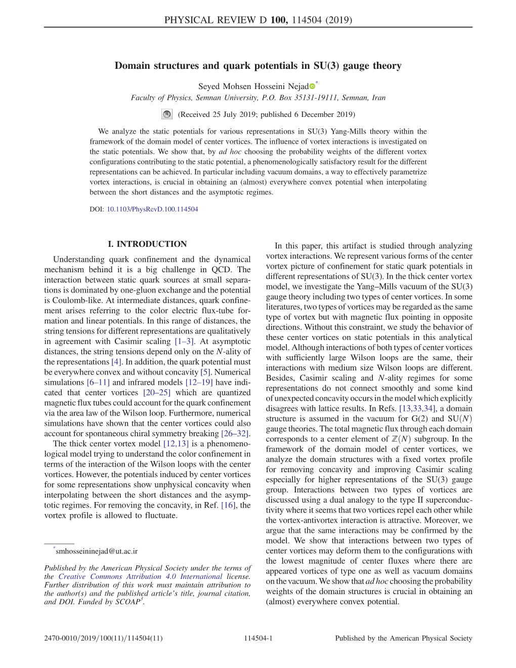 Domain Structures and Quark Potentials in SU(3) Gauge Theory