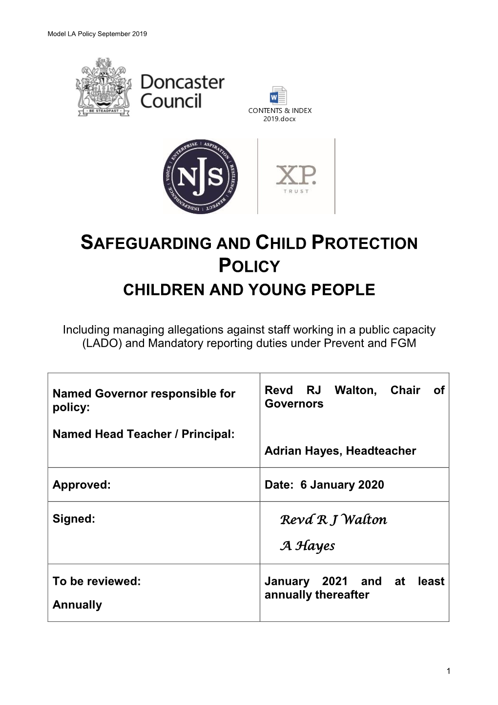 Safeguarding and Child Protection Policy Children and Young People