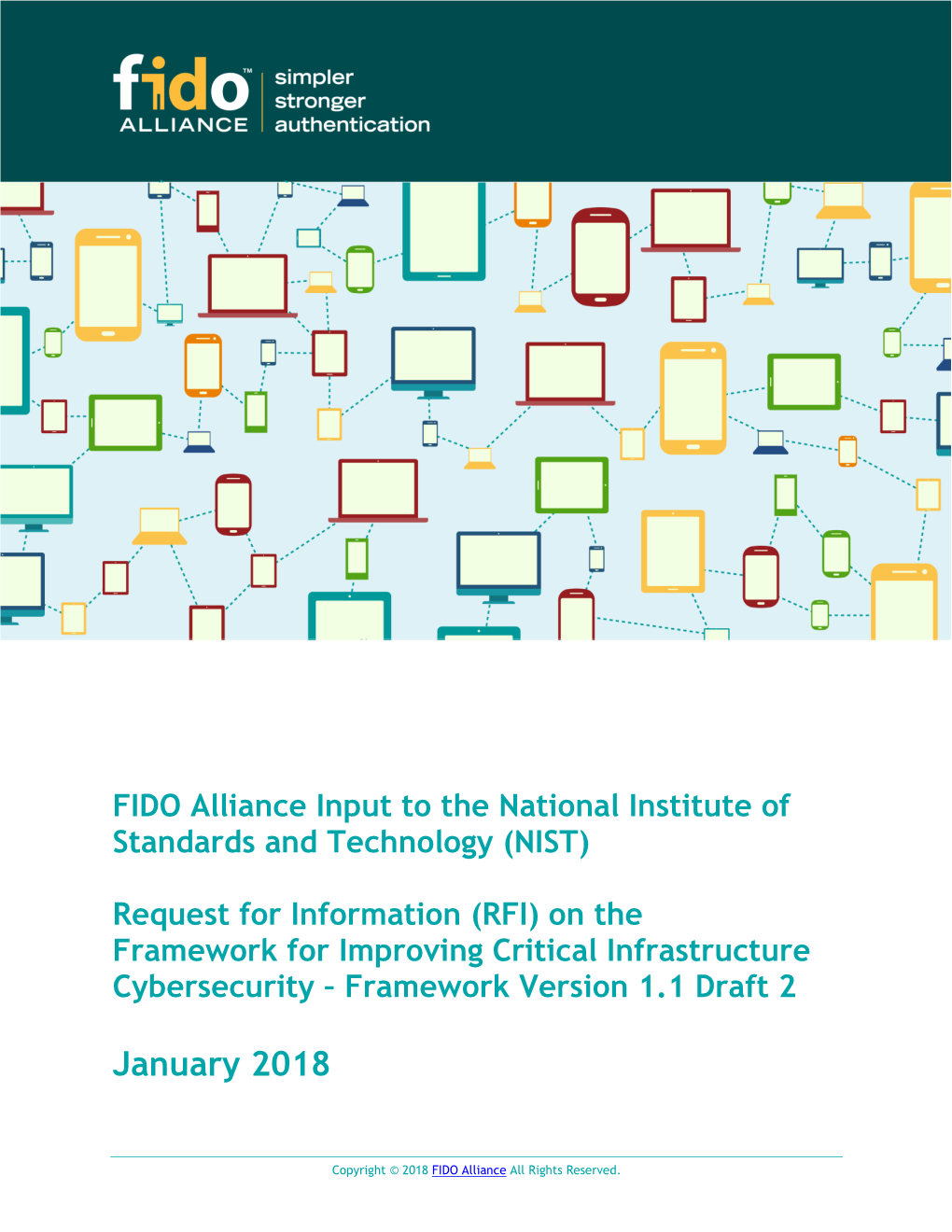 FIDO Alliance Input to the National Institute of Standards and Technology (NIST)