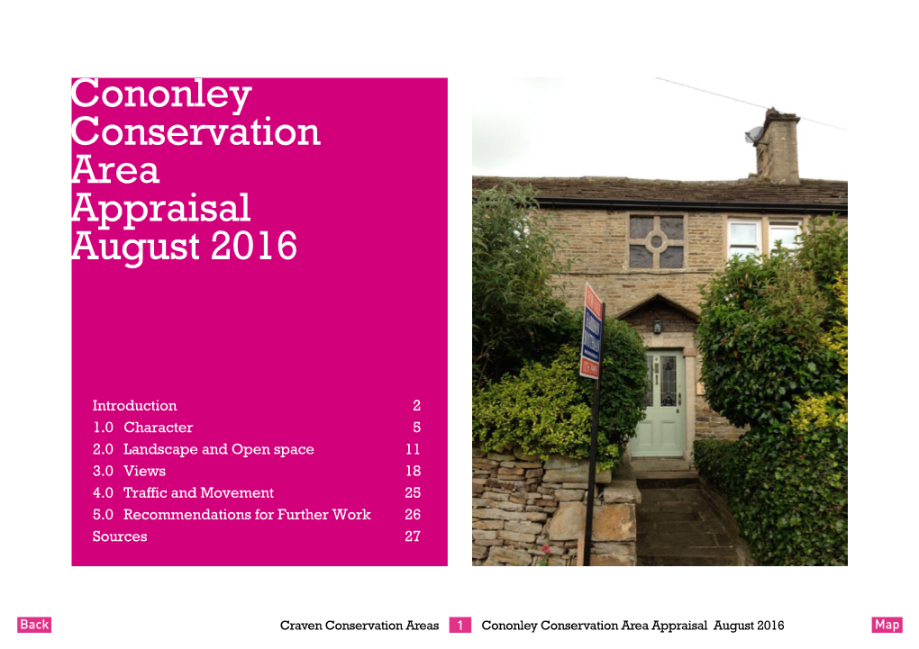 Cononley Conservation Area Appraisal August 2016