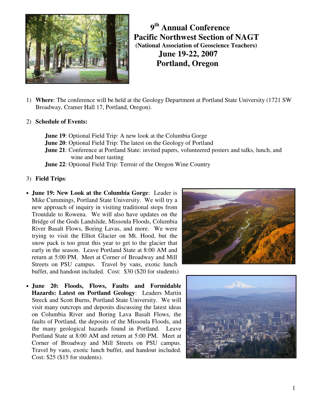9 Annual Conference Pacific Northwest Section Of