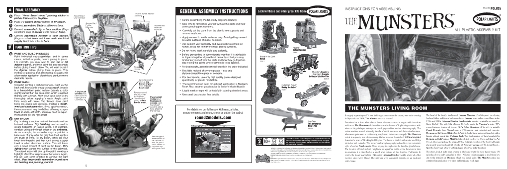 GENERAL ASSEMBLY INSTRUCTIONS a Place “Home Sweet Home” Painting Sticker in Assembled Painting Picture Frame Above Fireplace