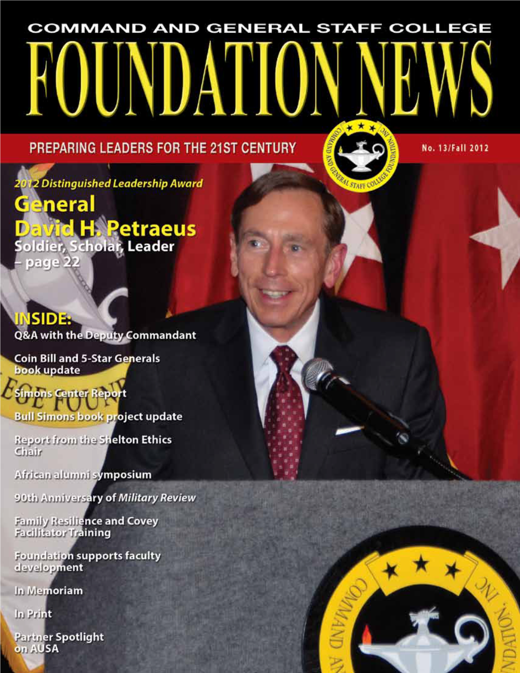 CGSC Foundation News No. 13/Fall 2012