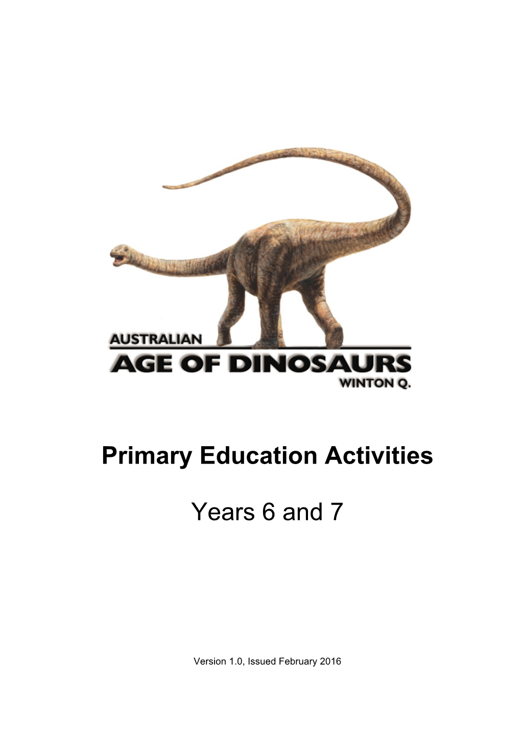 Primary Education Activities Years 6 and 7