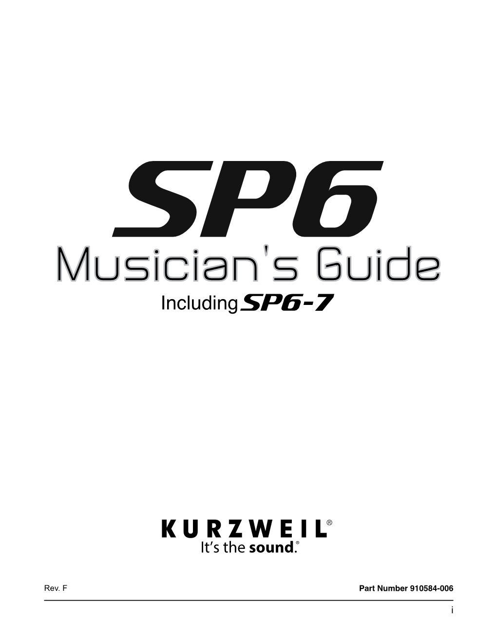 SP6 Musician's Guide