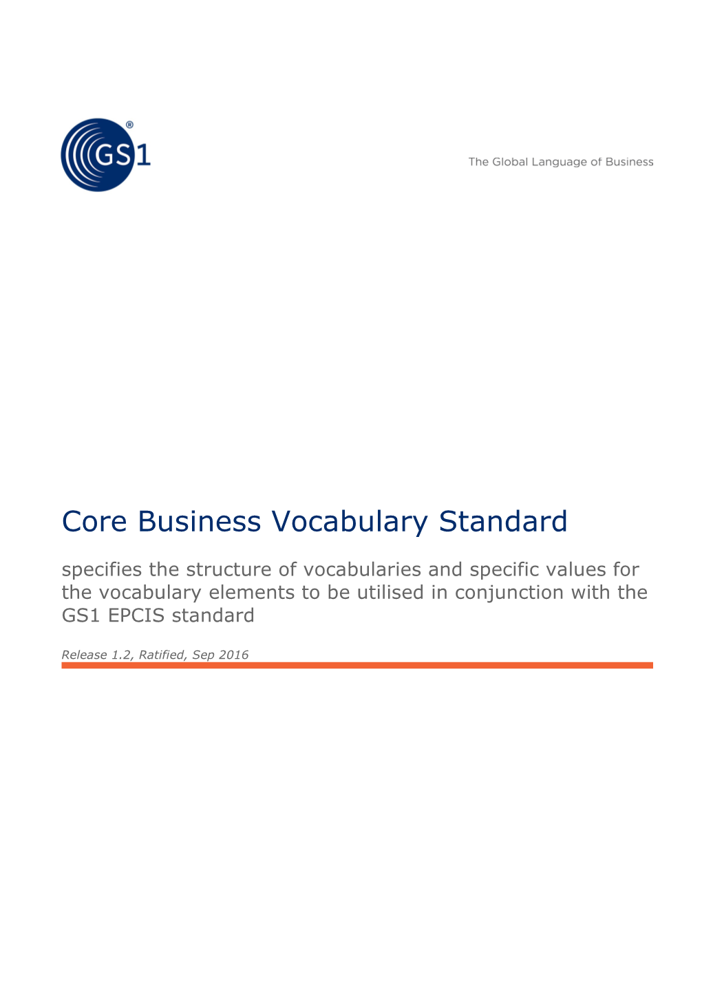 Core Business Vocabulary Standard