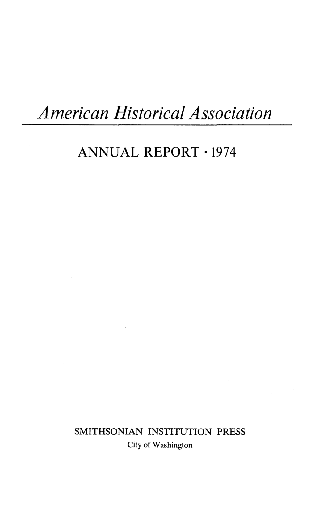 American Historical Association