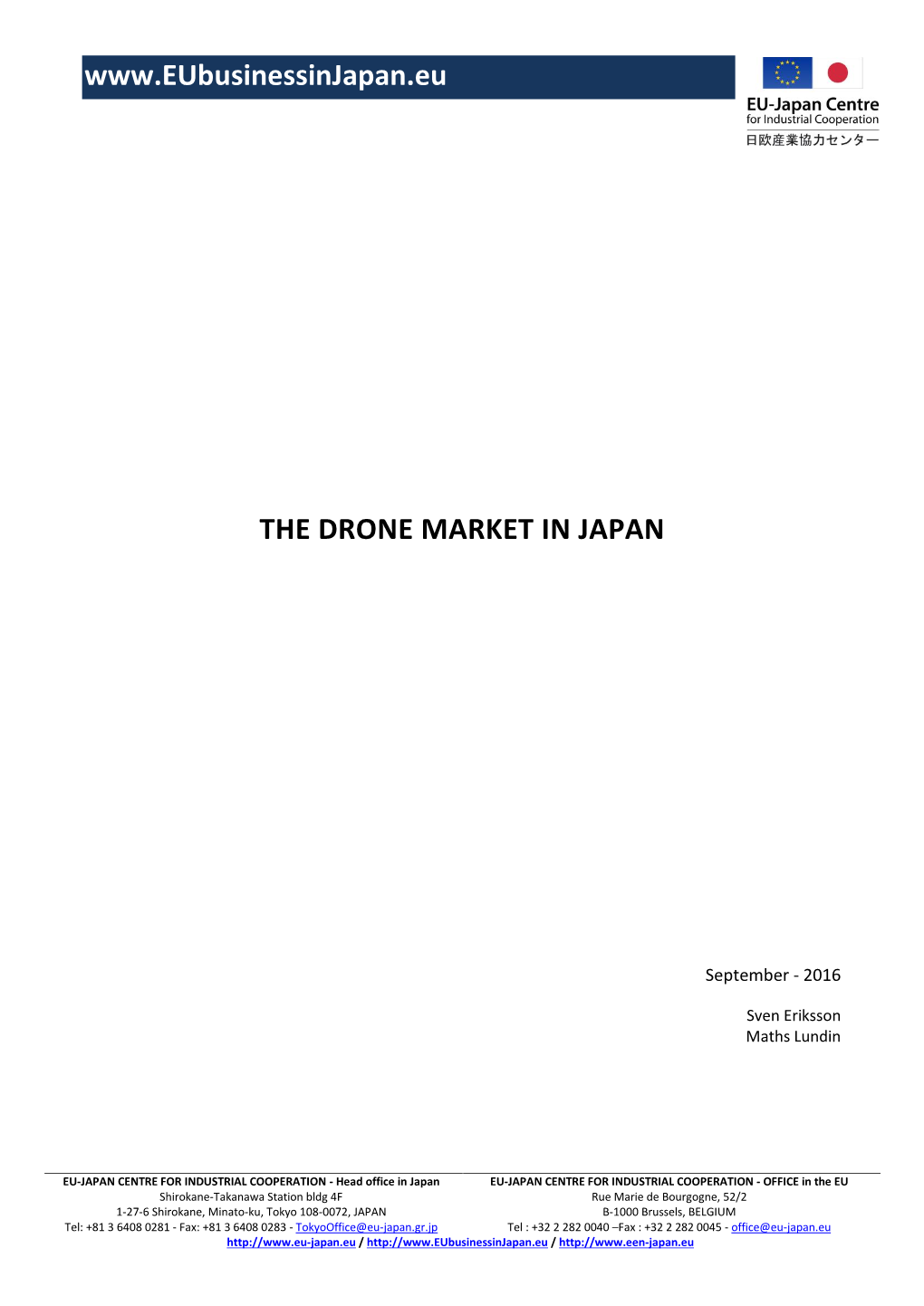 The Drone Market in Japan