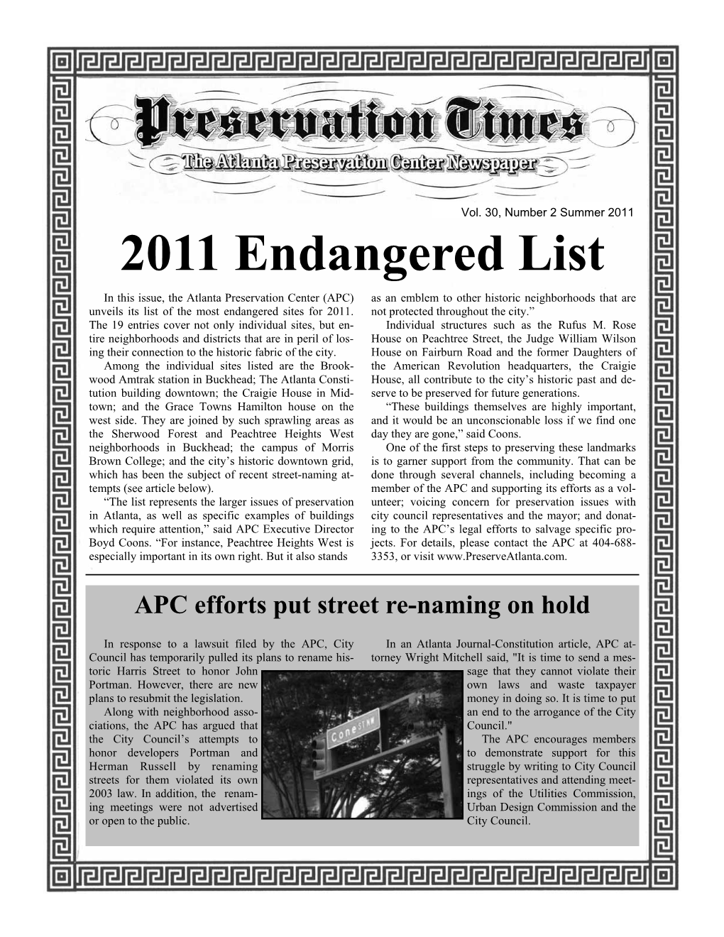 2011 Newsletter