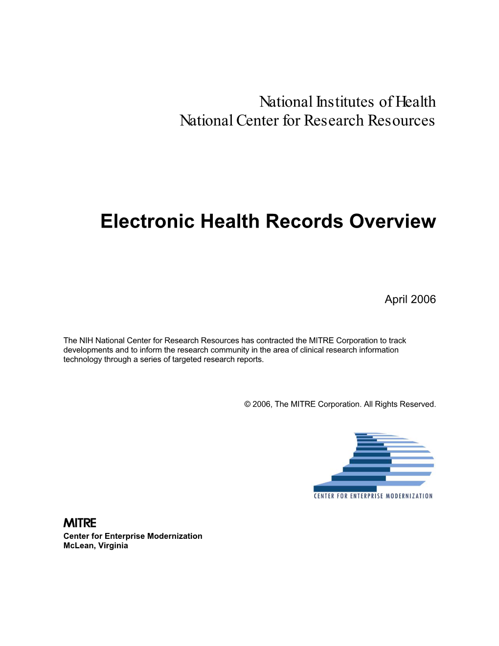 Electronic Health Records Overview