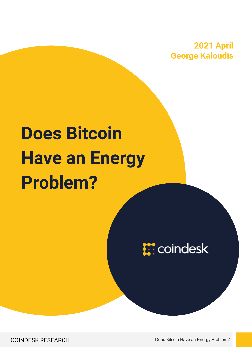 Does Bitcoin Have an Energy Problem?