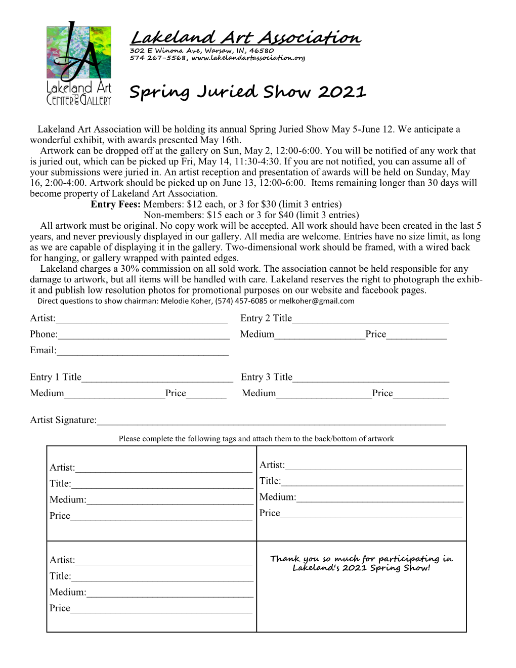 Spring Juried Show 2021