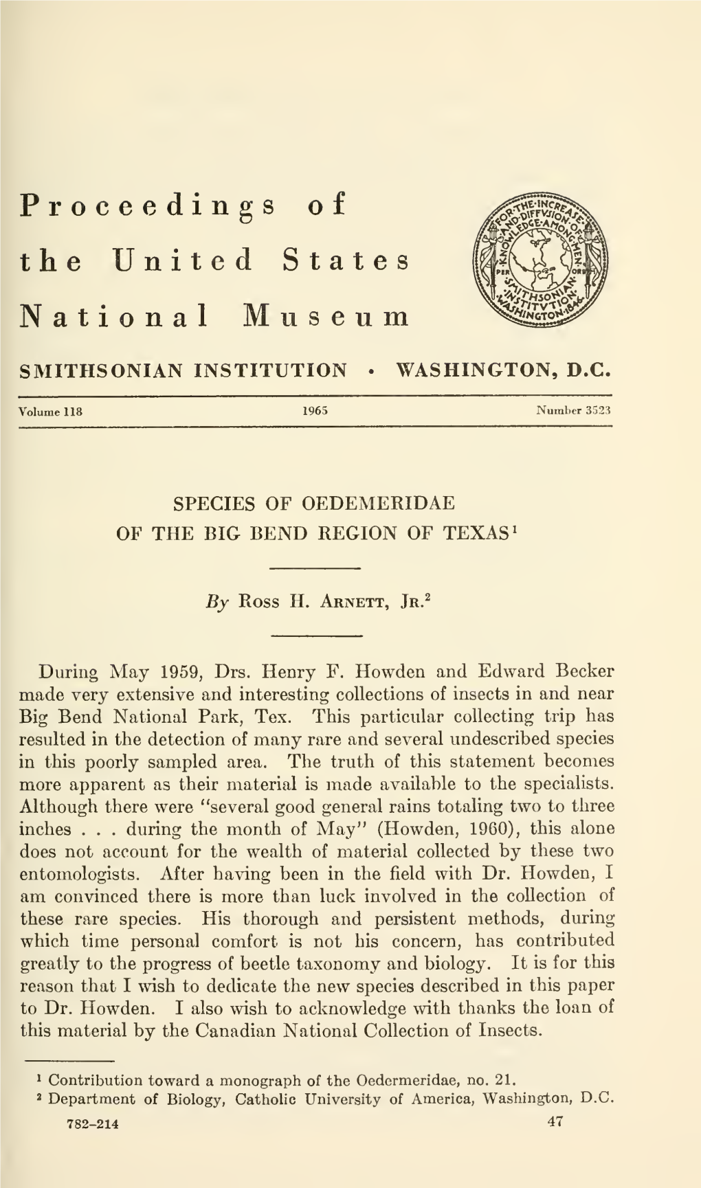 Proceedings of the United States National Museum