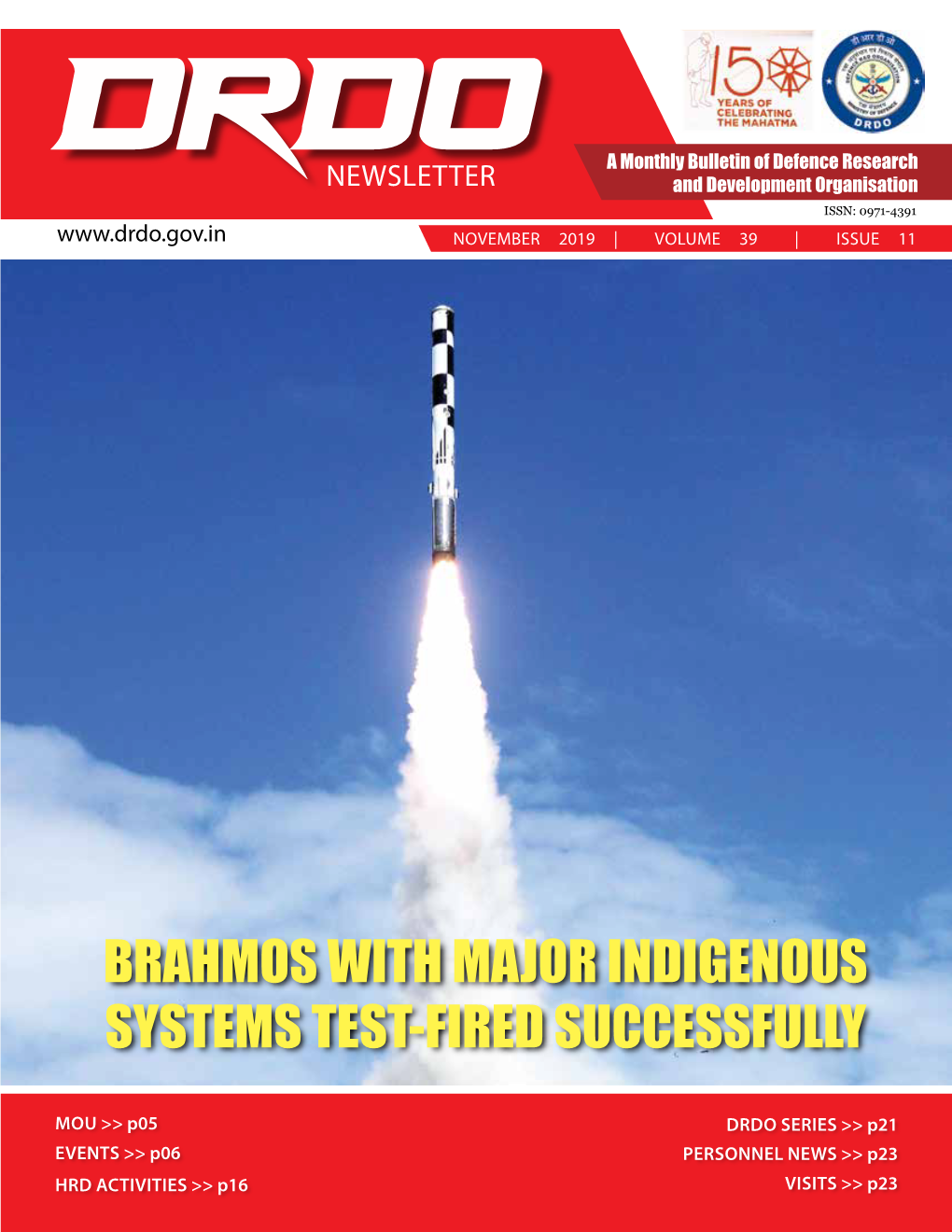 BRAHMOS with Major Indigenous Systems Test-Fired Successfully