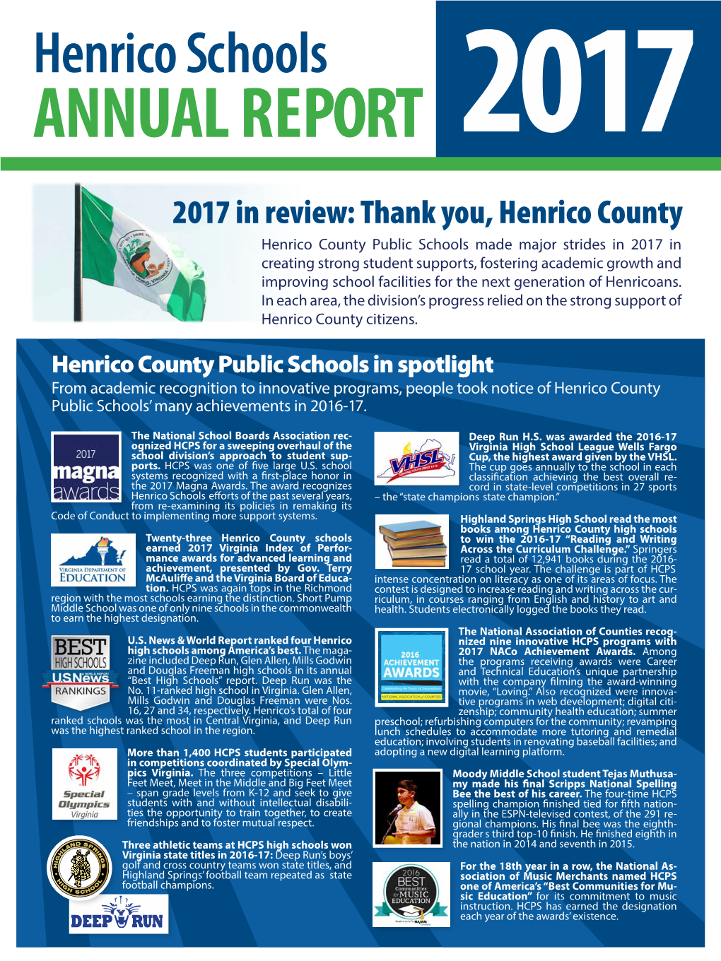 Henrico Schools ANNUAL REPORT 2017