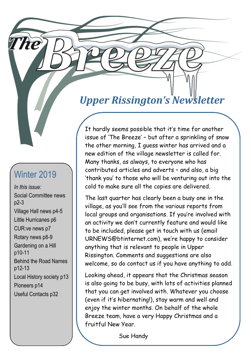 Upper Rissington's Newsletter