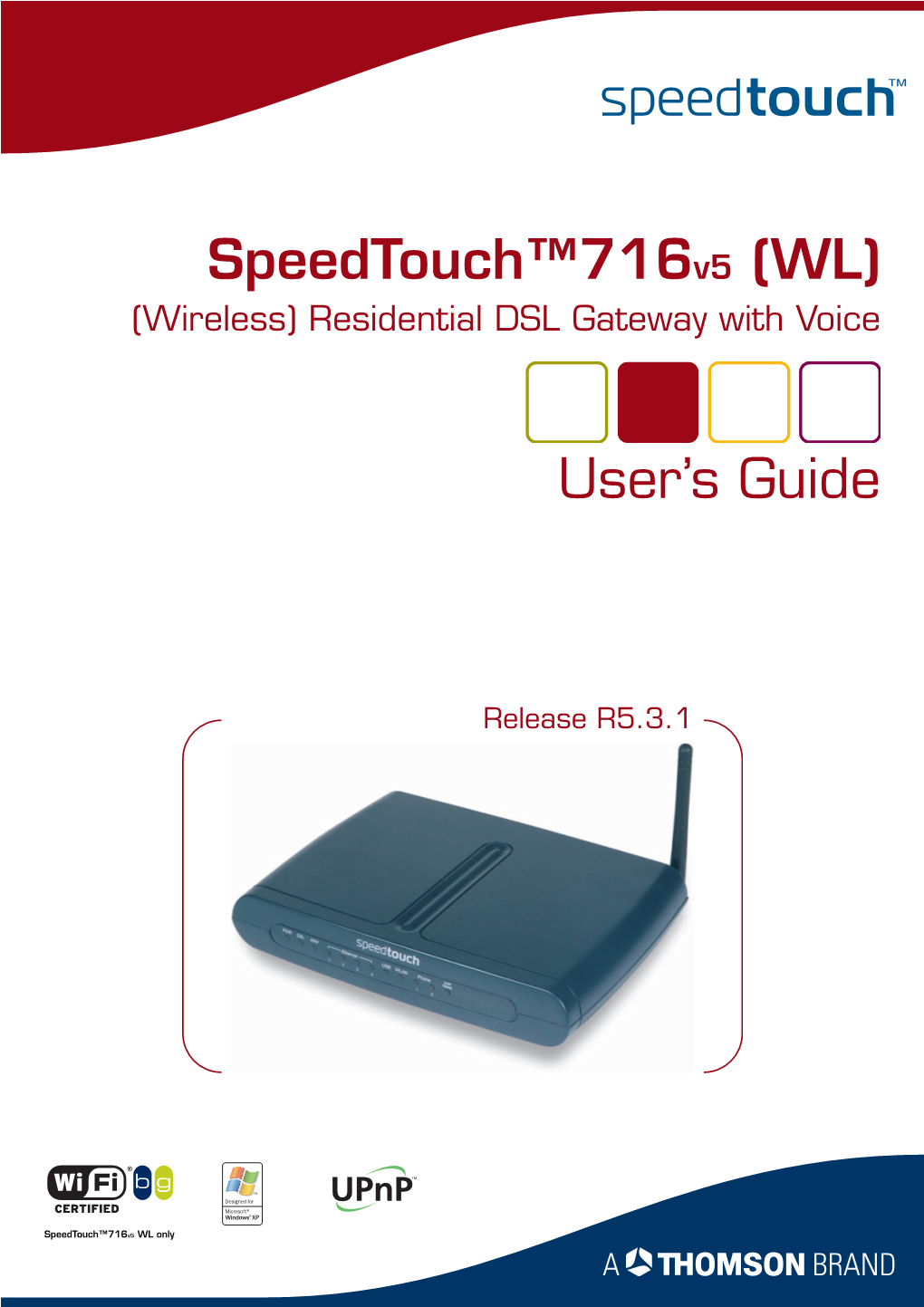 Speedtouch™716V5 (WL) User's Guide