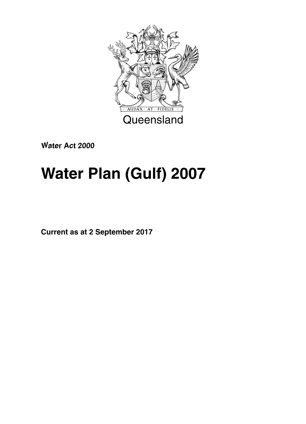 Water Plan (Gulf) 2007