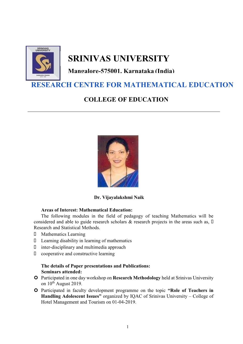 Srinivas University