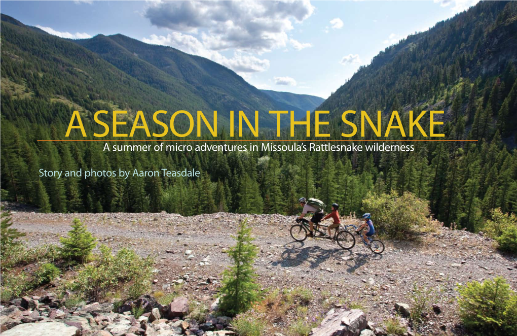 A Summer of Micro Adventures in Missoula's Rattlesnake Wilderness