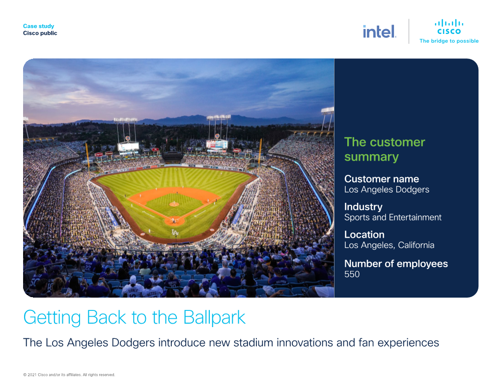 The Los Angeles Dodgers Introduce New Stadium Innovations and Fan Experiences