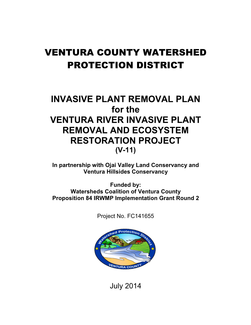 Ventura County Watershed Protection District Invasive