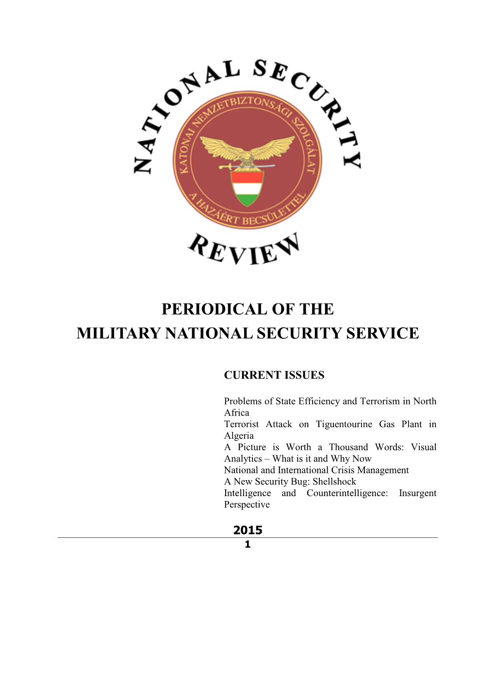 Periodical of the Military National Security Service