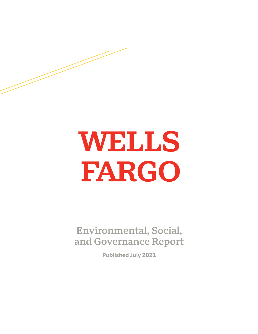 Environmental, Social, and Governance Report Published July 2021 Table of Contents