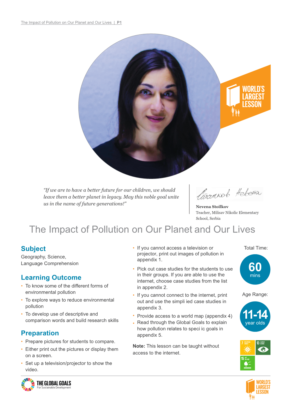 The Impact of Pollution on Our Planet and Our Lives | P1