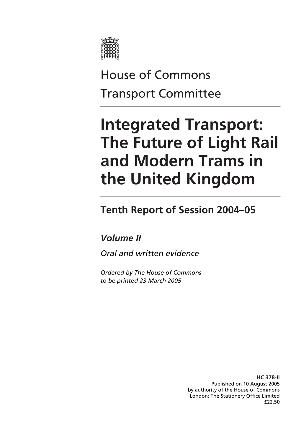 Integrated Transport: the Future of Light Rail and Modern Trams in the United Kingdom