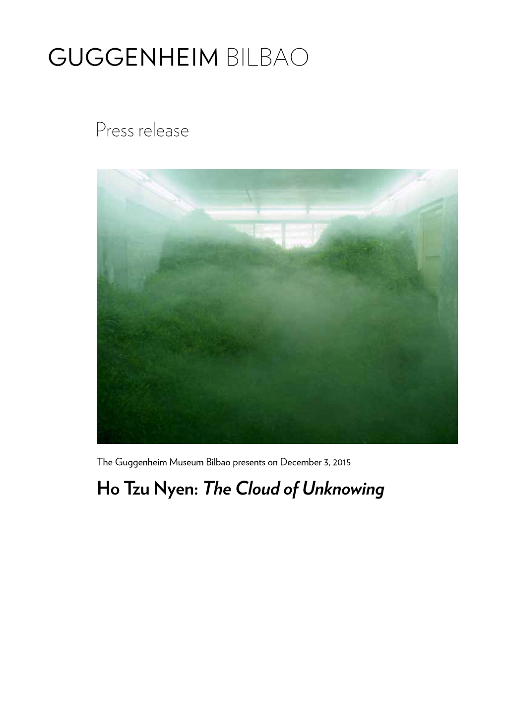Ho Tzu Nyen: the Cloud of Unknowing Ho Tzu Nyen: the Cloud of Unknowing
