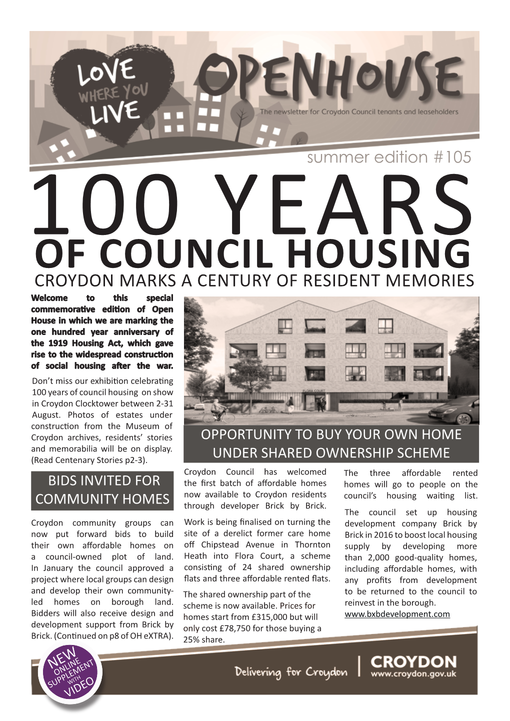Of Council Housing on Show in Croydon Clocktower Between 2-31 August
