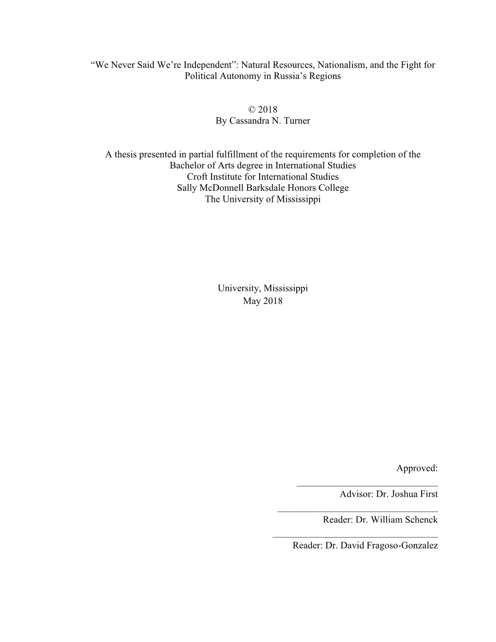 Natural Resources, Nationalism, and the Fight for Political Autonomy in Russia’S Regions